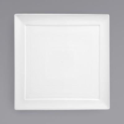 Front Of The House 9 Inch Square Spiral Plate; 6 Each; 1 Per Case - High Mart Wholesale