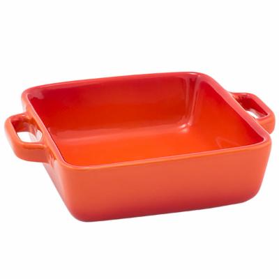 Front Of The House Square Blood Orange 14 Ounces Ovenware Dish; 12 Each; 1 Per Case - High Mart Wholesale