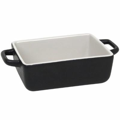Front Of The House- Foh 12Oz Rectangle Kiln Bowl Dish Black; 12 Each; 1 Per Case - High Mart Wholesale