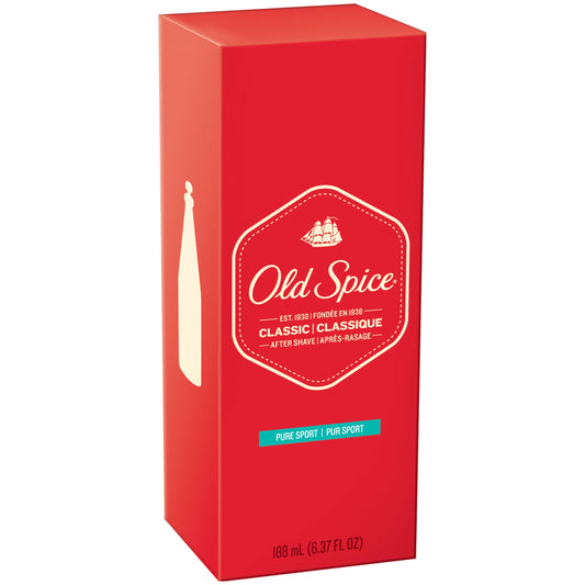 Old Spice After Shave Pure Sport; 6.37 Fluid Ounces; 3 Per Box; 4 Per Case