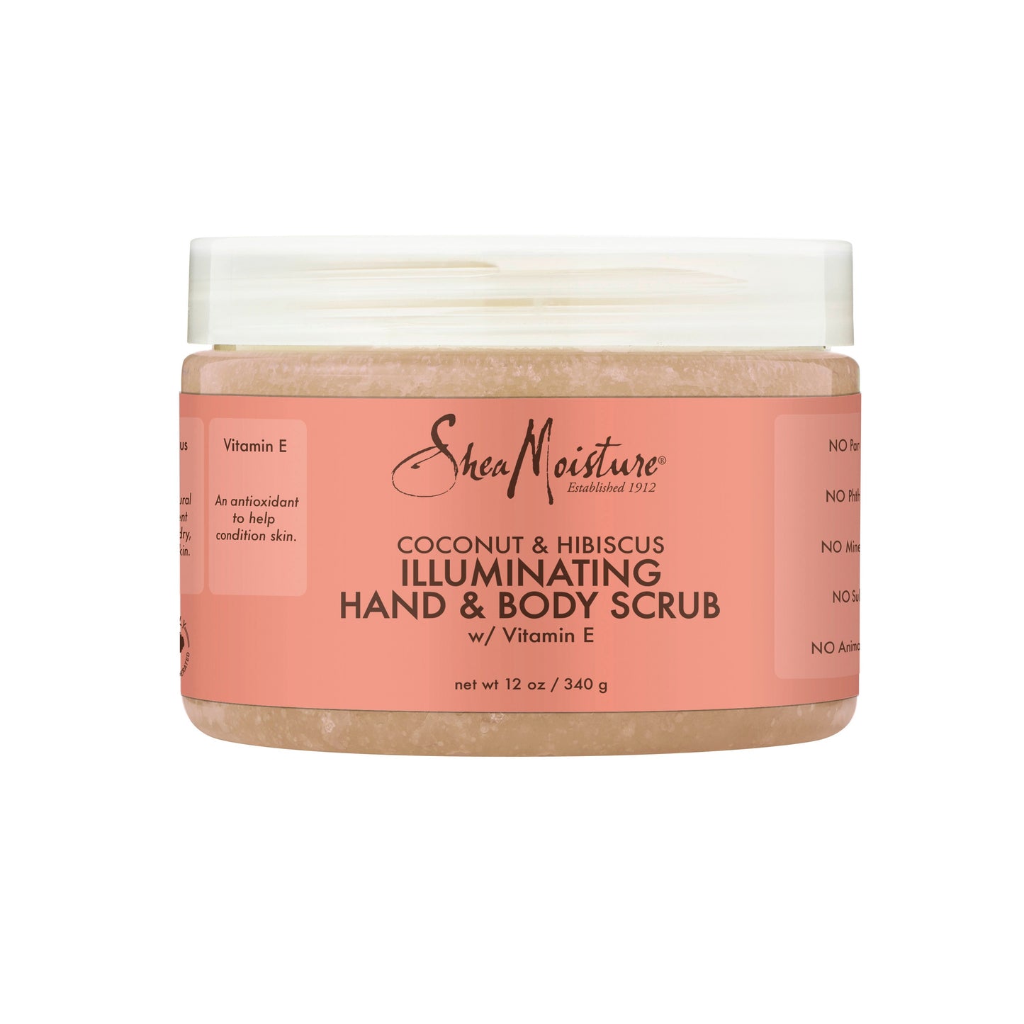 Shea Moisture Hand And Body Scrub Coconut Hibiscus; 12 Ounce; 3 Per Box; 8 Per Case - High Mart Wholesale