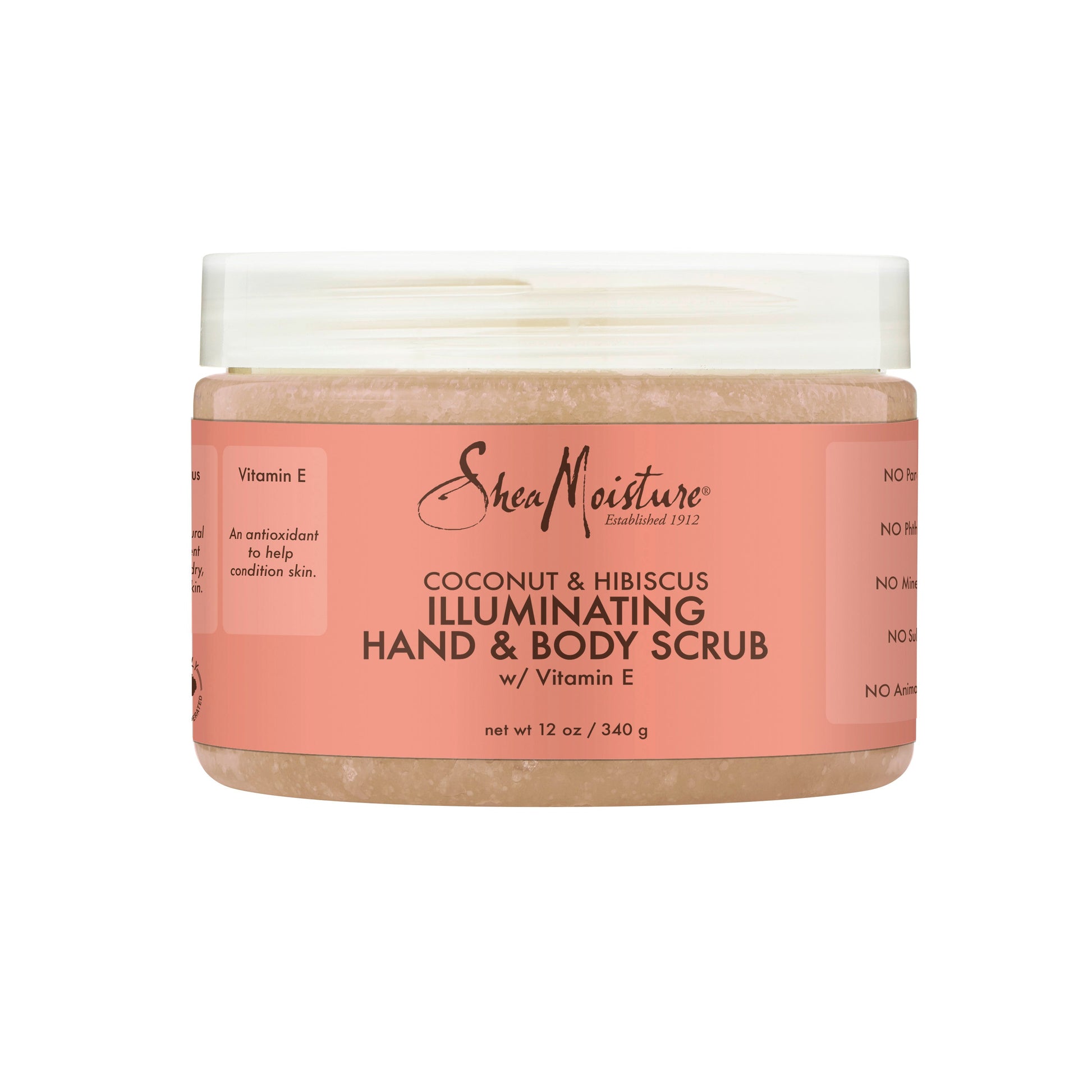 Shea Moisture Hand And Body Scrub Coconut Hibiscus; 12 Ounce; 3 Per Box; 8 Per Case - High Mart Wholesale