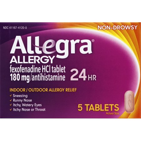 Allegra Adult Pack 24 Hour Tablet; 5 Count; 4 Per Box; 6 Per Case