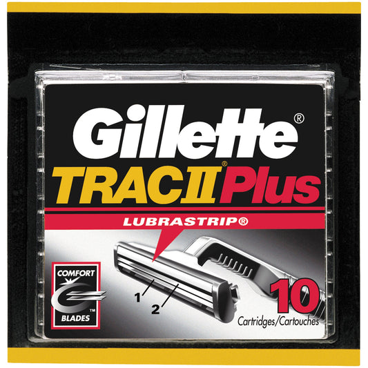 Gillette Razor Trac Ii Plus Cartridge; 10 Count; 6 Per Box; 6 Per Case - High Mart Wholesale