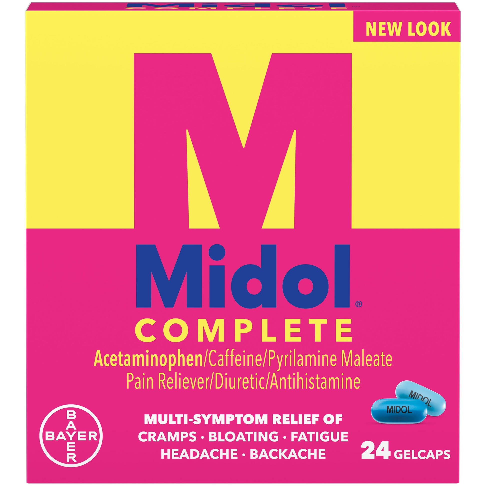 Midol Menstrual Gelc 24S; 24 Piece; 3 Per Box; 12 Per Case - High Mart Wholesale