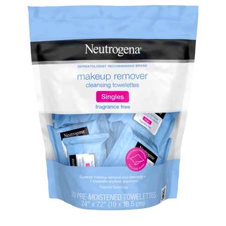 Neutrogena Makeup Remover Cleansing Towelettes; 20 Count; 2 Per Box; 3 Per Case