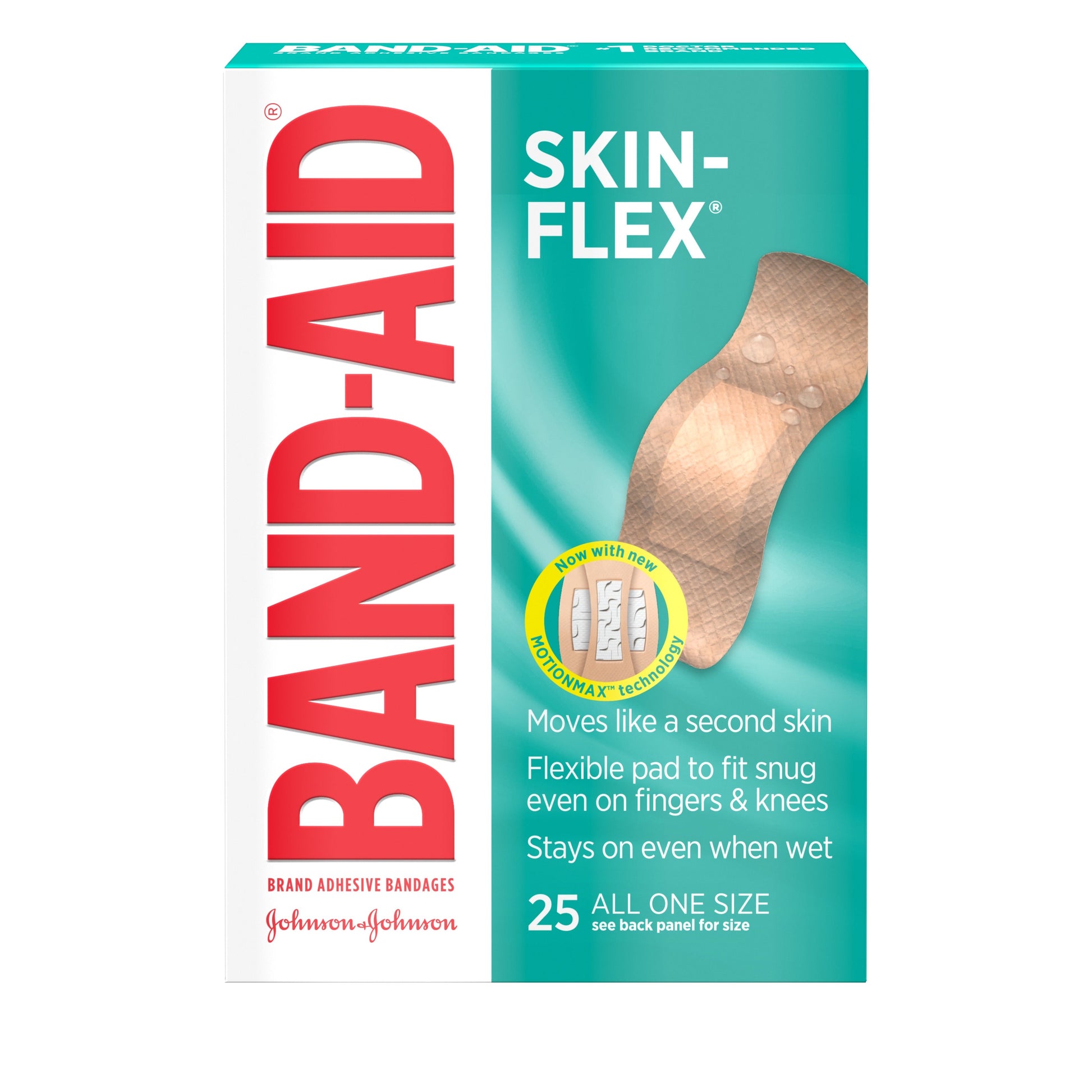 Band Aid Skin Flex Aos; 25 Count; 6 Per Box; 4 Per Case - High Mart Wholesale