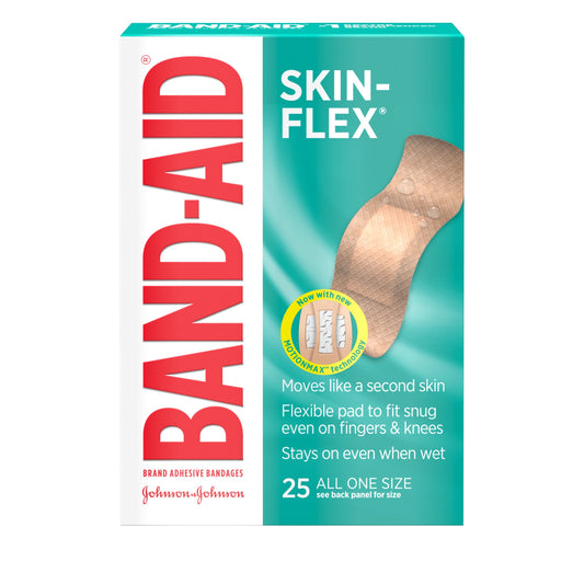 Band Aid Skin Flex Aos; 25 Count; 6 Per Box; 4 Per Case - High Mart Wholesale