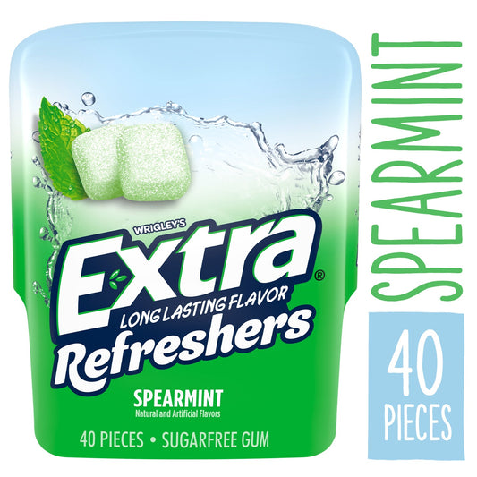 Extra Refreshers Spearmint; 40 Piece; 6 Per Box; 4 Per Case