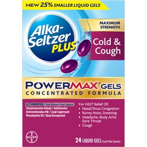 Alka-Seltzer Cold Cough Powermax Gel 24S Blm; 24 Piece; 3 Per Box; 8 Per Case