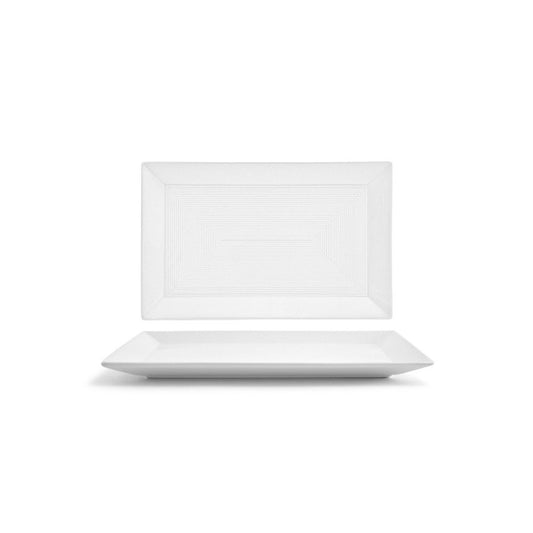 Front Of The House- Foh Plate Spiral Rectangle; 6 Each; 1 Per Case - High Mart Wholesale