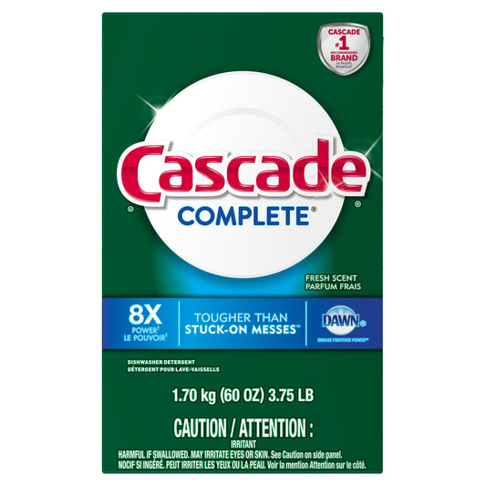 Cascade Cascade Complete Powder Dishwasher Detergent Fresh Scent; 3.75 Pounds; 6 Per Case