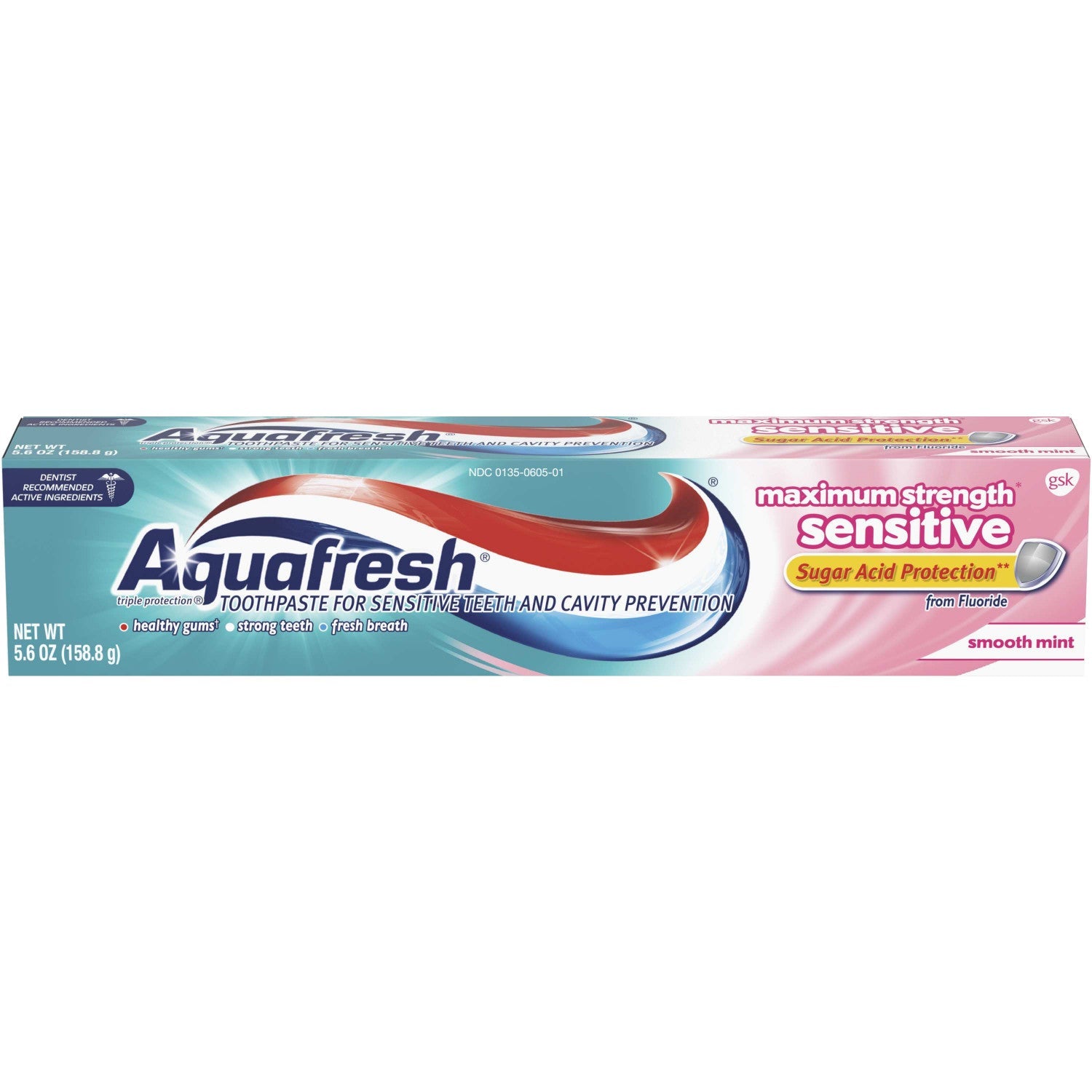 Aqua-Fresh Sensitive Tube; 5.6 Ounces; 12 Per Case - High Mart Wholesale