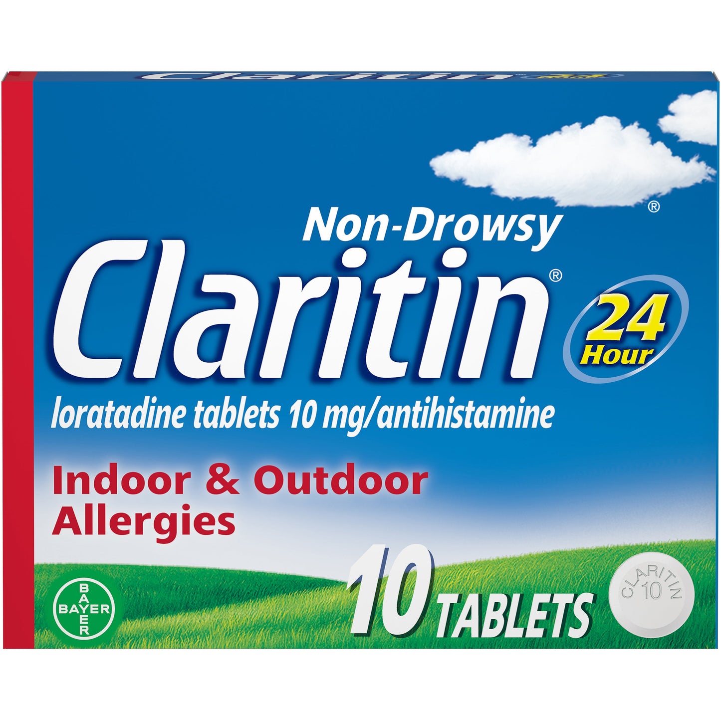 Claritin 24 Hour Non-Drowsy Allergy Relief Tablet; 10 Piece; 6 Per Box; 6 Per Case