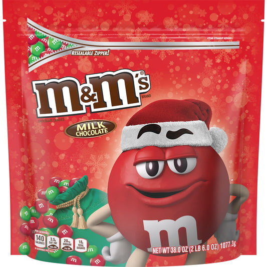 M&M's Milk Chocolate Stand Up Pouch; 38 Ounces; 12 Per Case