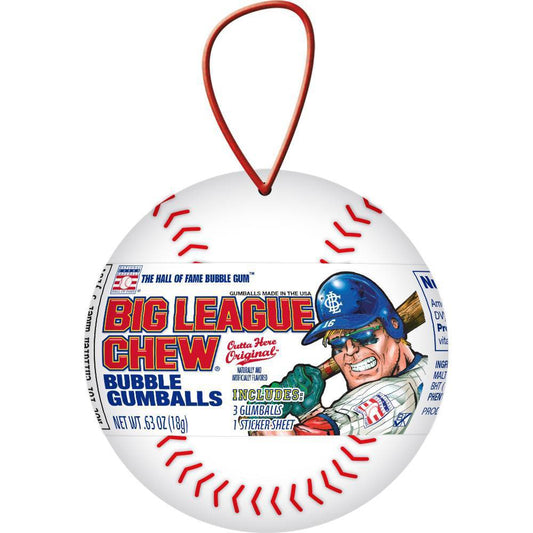 Ford Gum Big League Chew Baseball Christmas; 0.63 Ounces; 12 Per Box; 2 Per Case - High Mart Wholesale