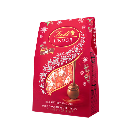 Lindt & Sprungli (Usa) Inc Holiday Lindor Milk Chocolate Bag; 15.2 Ounces; 8 Per Case