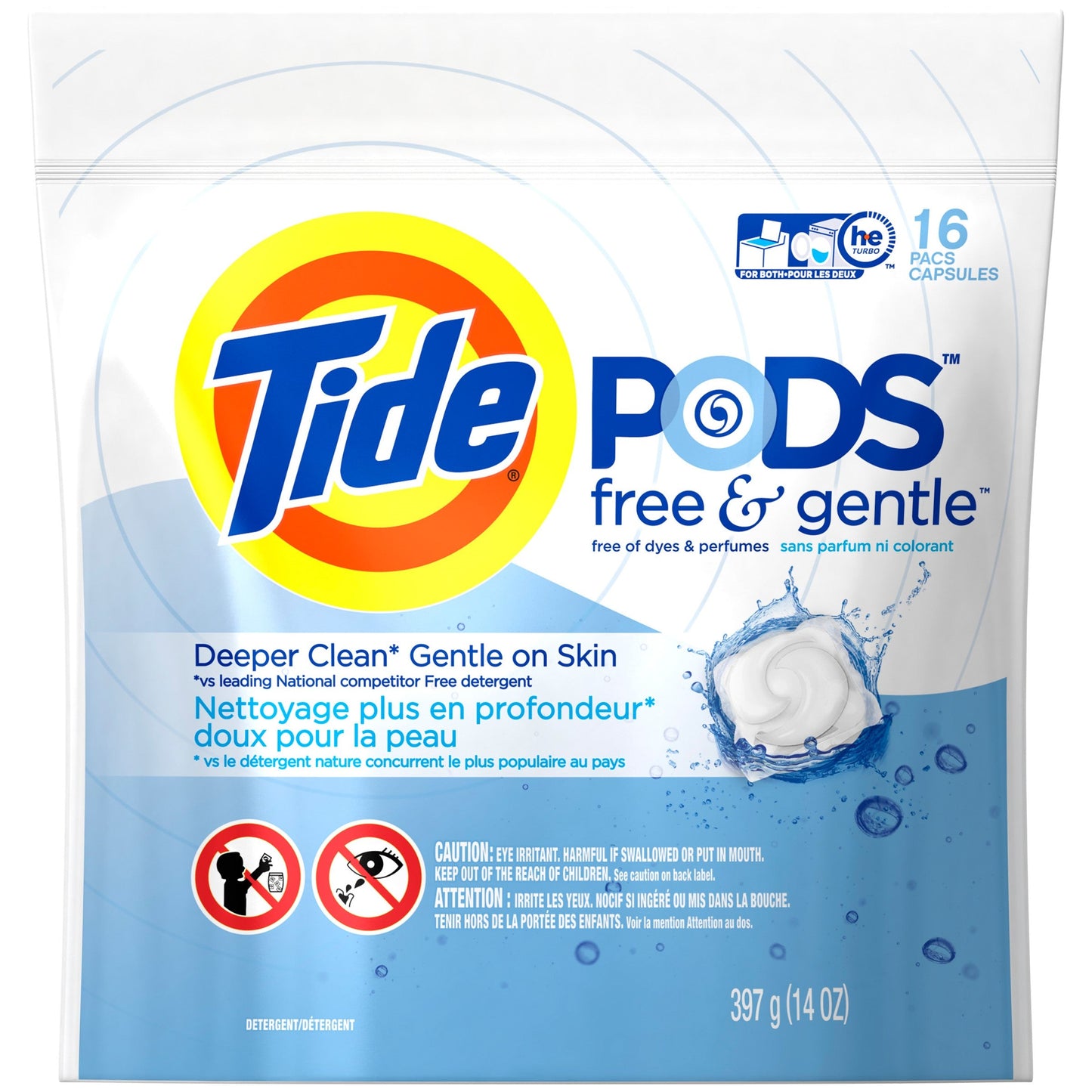 Tide Free & Gentle Laundry Detergent Liquid Pod; 12 Ounces; 6 Per Case