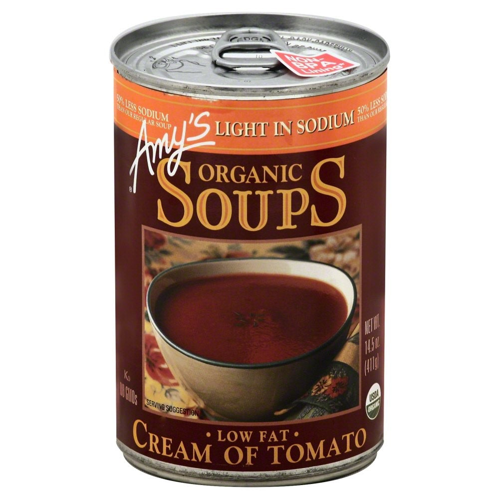 Amy's Soup Cream Of Tomato Organic Lite Sodium; 14.5 Ounce; 12 Per Case - High Mart Wholesale