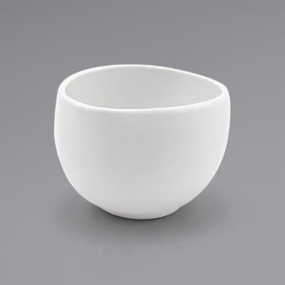 Front Of The House 8 Ounce Round White Tall Cup Bowl; 12 Each; 1 Per Case - High Mart Wholesale