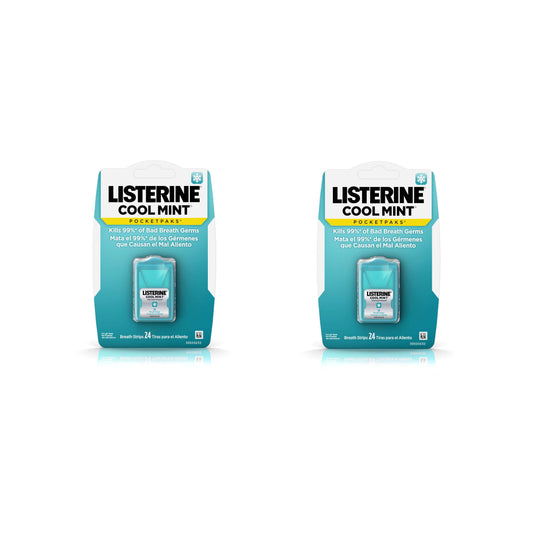 Listerine Cool Mint Pocketpaks; 24 Count; 12 Per Box; 6 Per Case