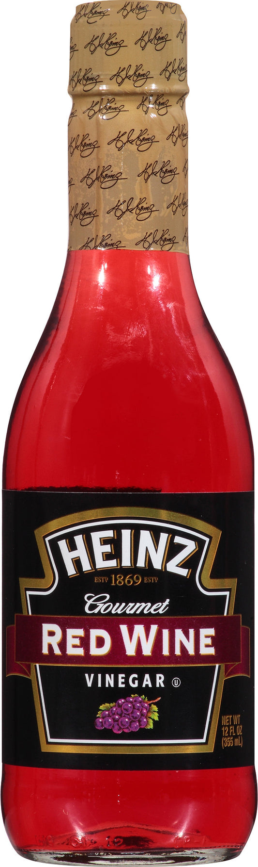 Heinz Wine Vinegar Bottle; 12 Fluid Ounce; 12 Per Case