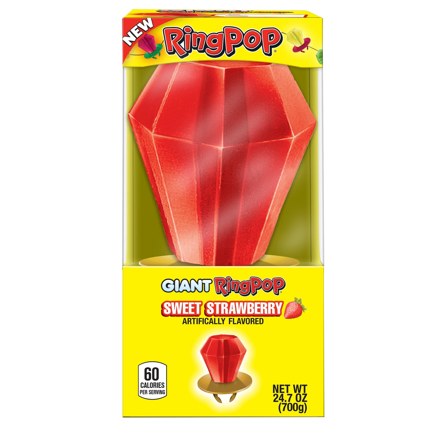 Bazooka Christmas 2020 Giant Ring Pop; 24.7 Ounce; 6 Per Case