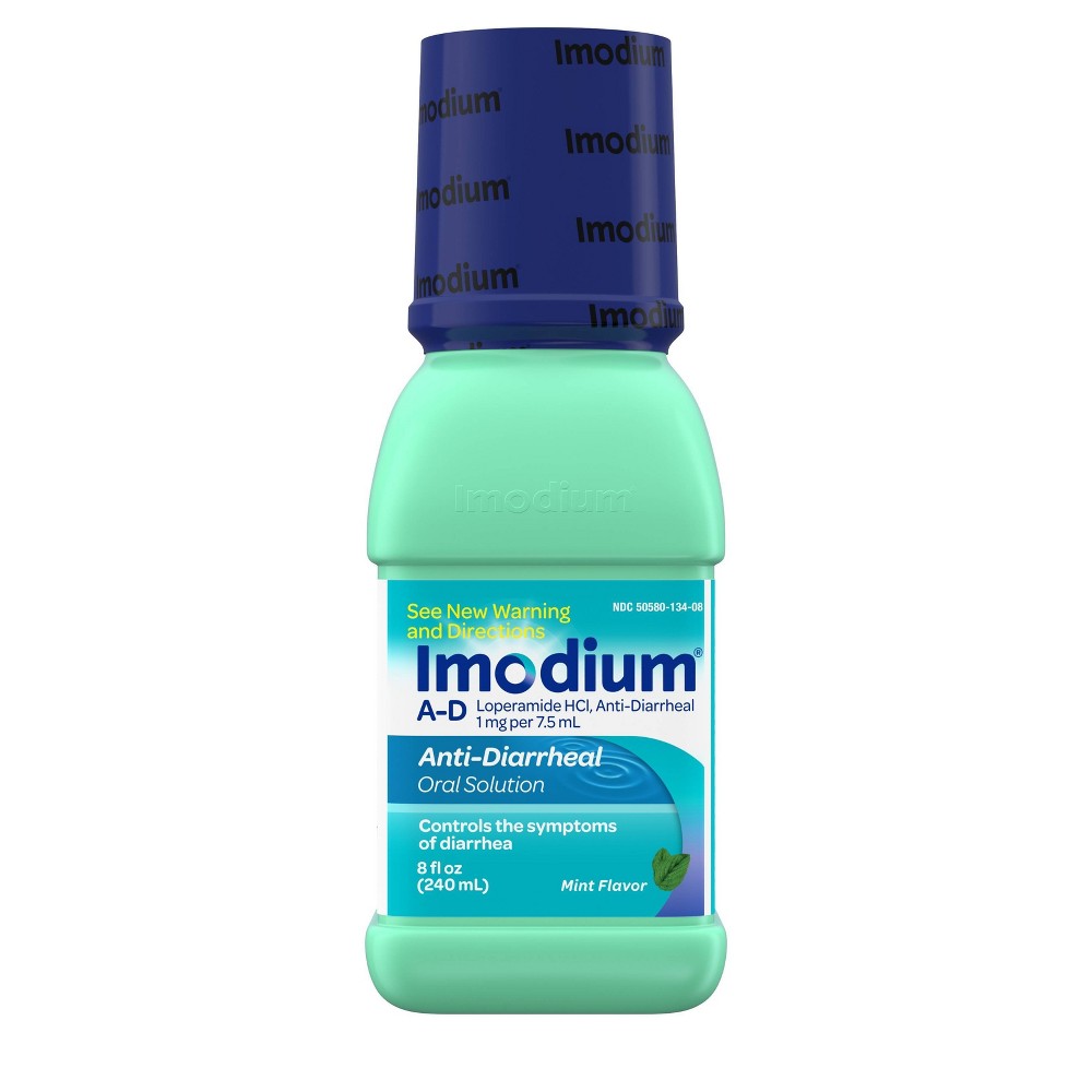 Imodium Anti-Diarrheal Liquid; 8 Fluid Ounces; 3 Per Box; 8 Per Case