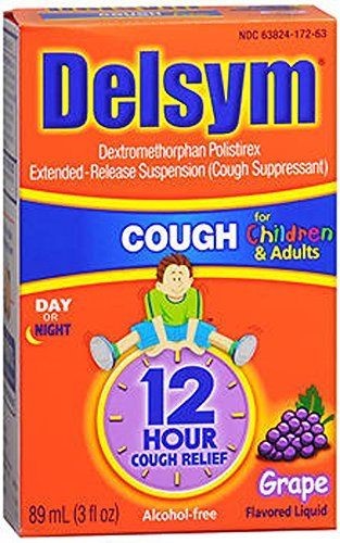 Delsym Extended Release Suspension Child Grape; 3 Fluid Ounce; 3 Per Box; 4 Per Case