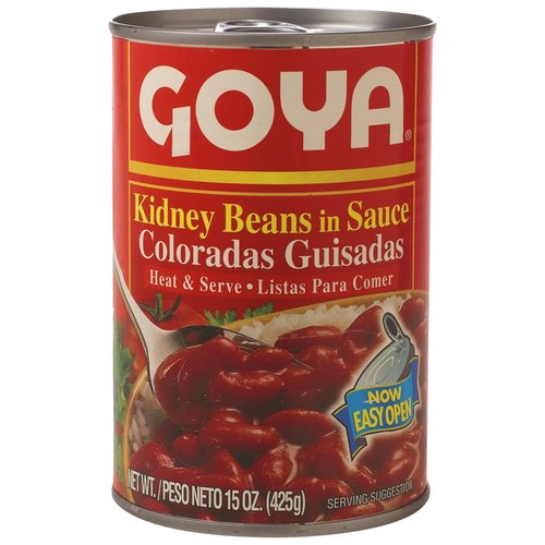 Goya Kidney Beans Red Guisadas; 15 Ounces; 24 Per Case