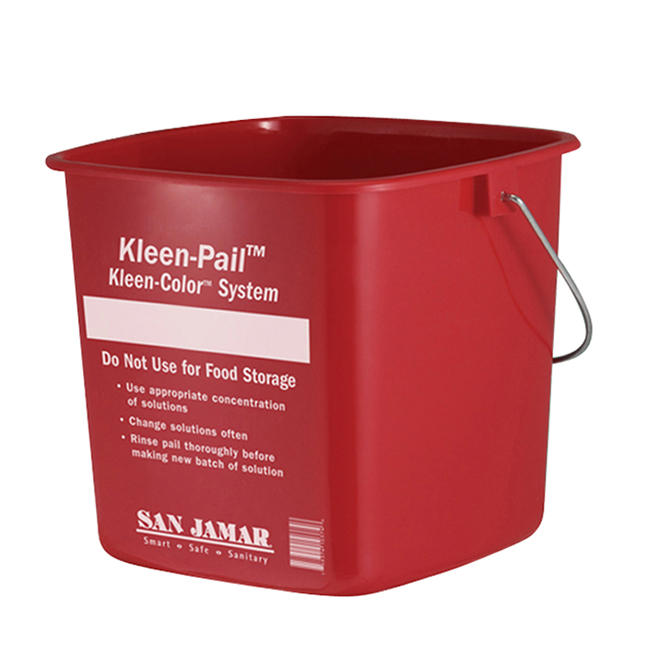 Kleen Pail 10 Quart Red; 12 Each; 1 Per Case - High Mart Wholesale