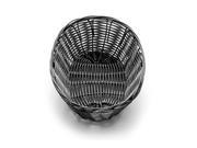 Tablecraft 9 Inch X 6 Inch X 2.25 Inch Oval Black Plastic Basket; 12 Each; 1 Per Case - High Mart Wholesale