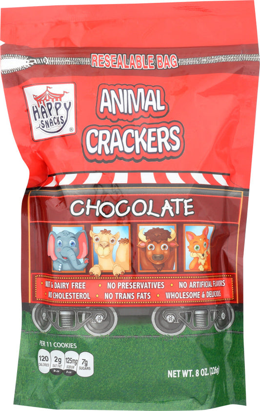 Happy Snacks Chocolate Circus Animal Crackers 6 Pack; 8 Ounce; 6 Per Case - High Mart Wholesale