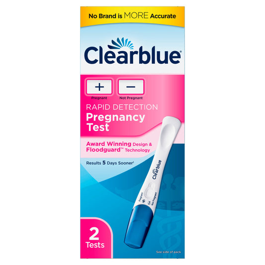 Clearblue Clear Blue Plus Minus Pregnancy Test; 2 Count; 6 Per Box; 4 Per Case