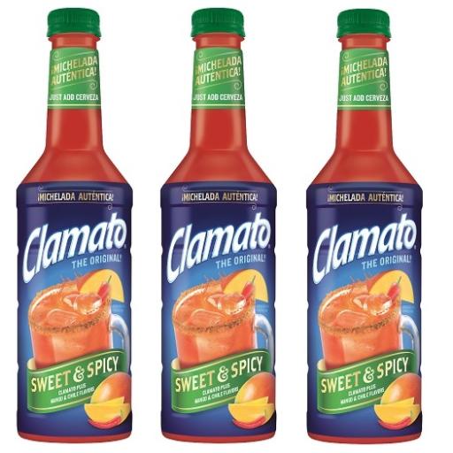 Clamato Sweet & Spicy; 1 Liter; 6 Per Case