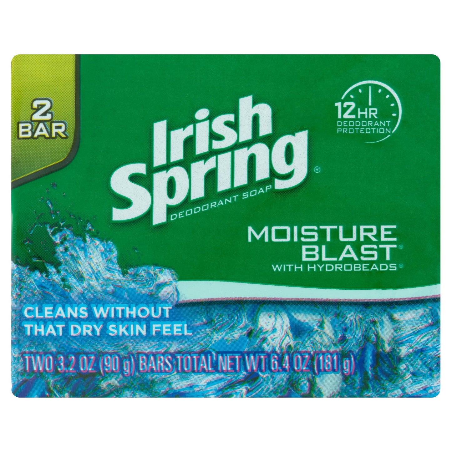 Irish Spring Bar Soap Moisture Blast; 3.2 Ounces; 18 Per Case