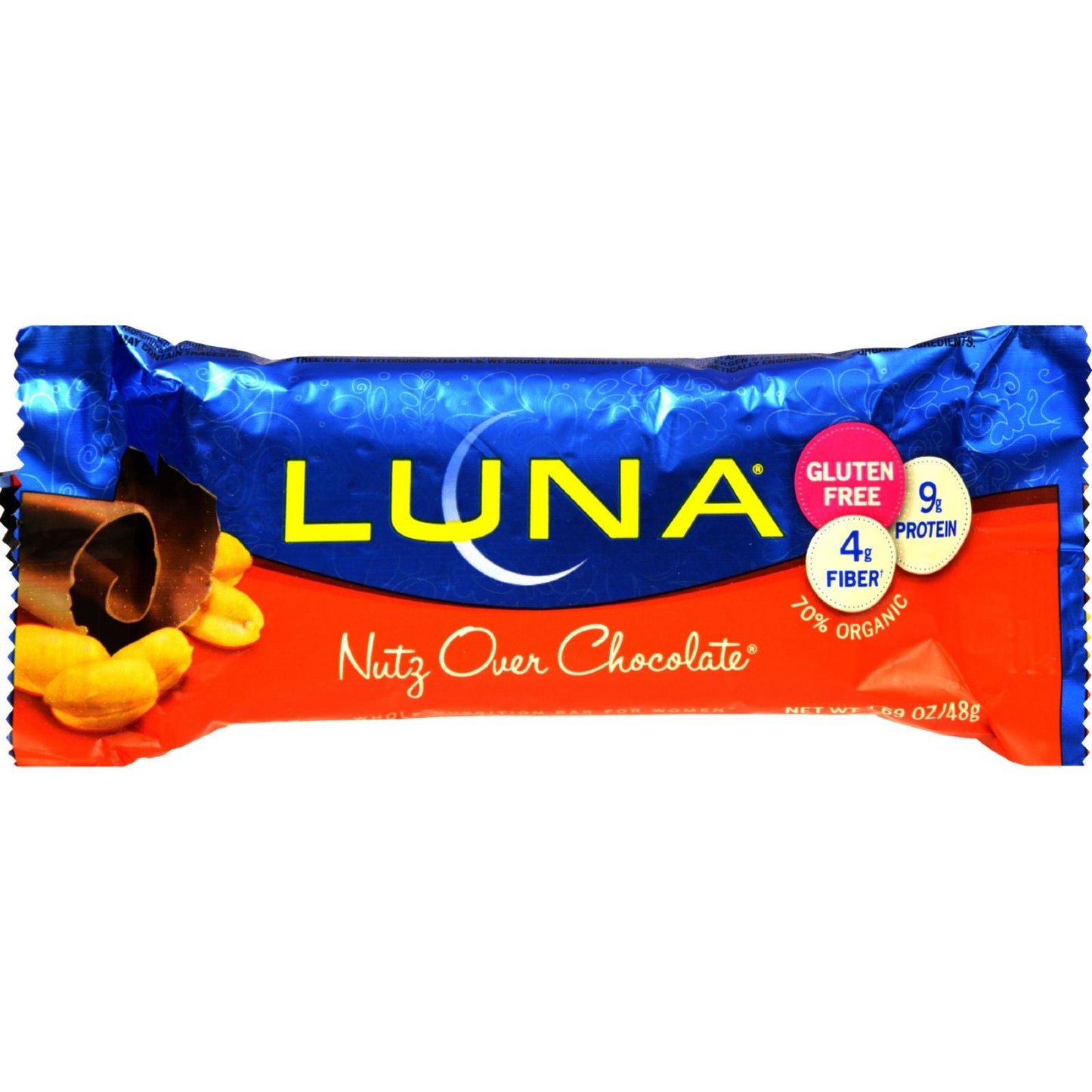 Luna Stacked Bar Nutz Over Chocolate; 1.69 Ounce; 15 Per Box; 16 Per Case