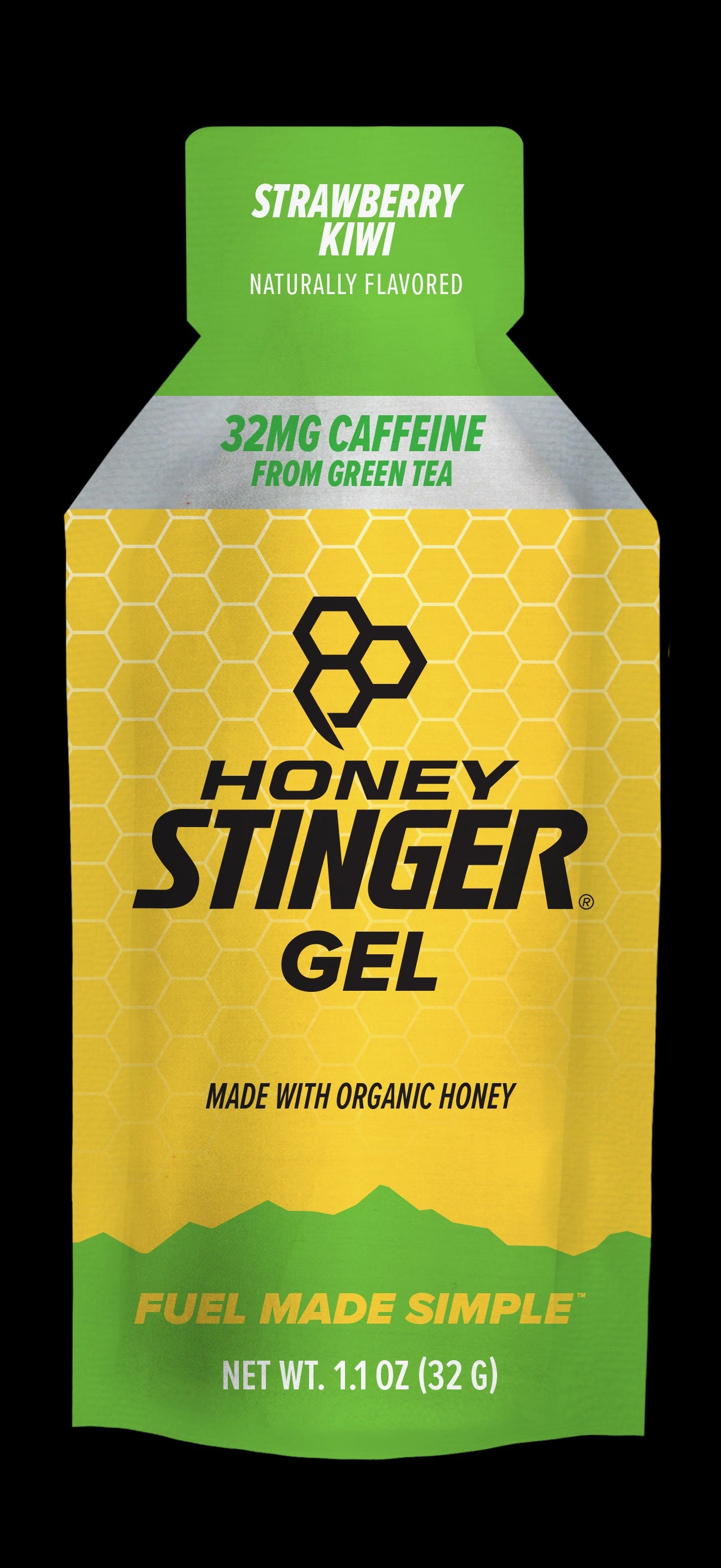 Honey Stinger Strawberry Kiwi Caffeine Energy Gels; 1.1 Ounces; 24 Per Box; 8 Per Case - High Mart Wholesale