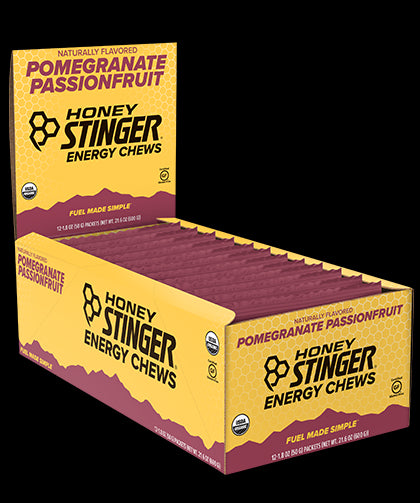 Honey Stinger Pomegranate Passionfruit Organic Energy Chew; 1.8 Ounces; 12 Per Box; 8 Per Case - High Mart Wholesale