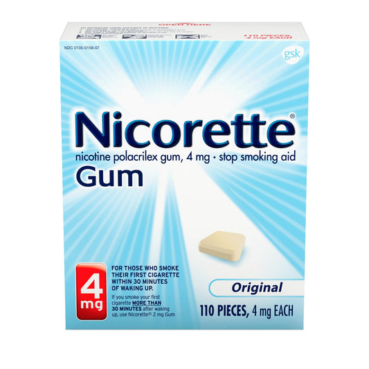 Nicorette Gum Oven Roasted 4 Milligram; 110 Each; 12 Per Case - High Mart Wholesale