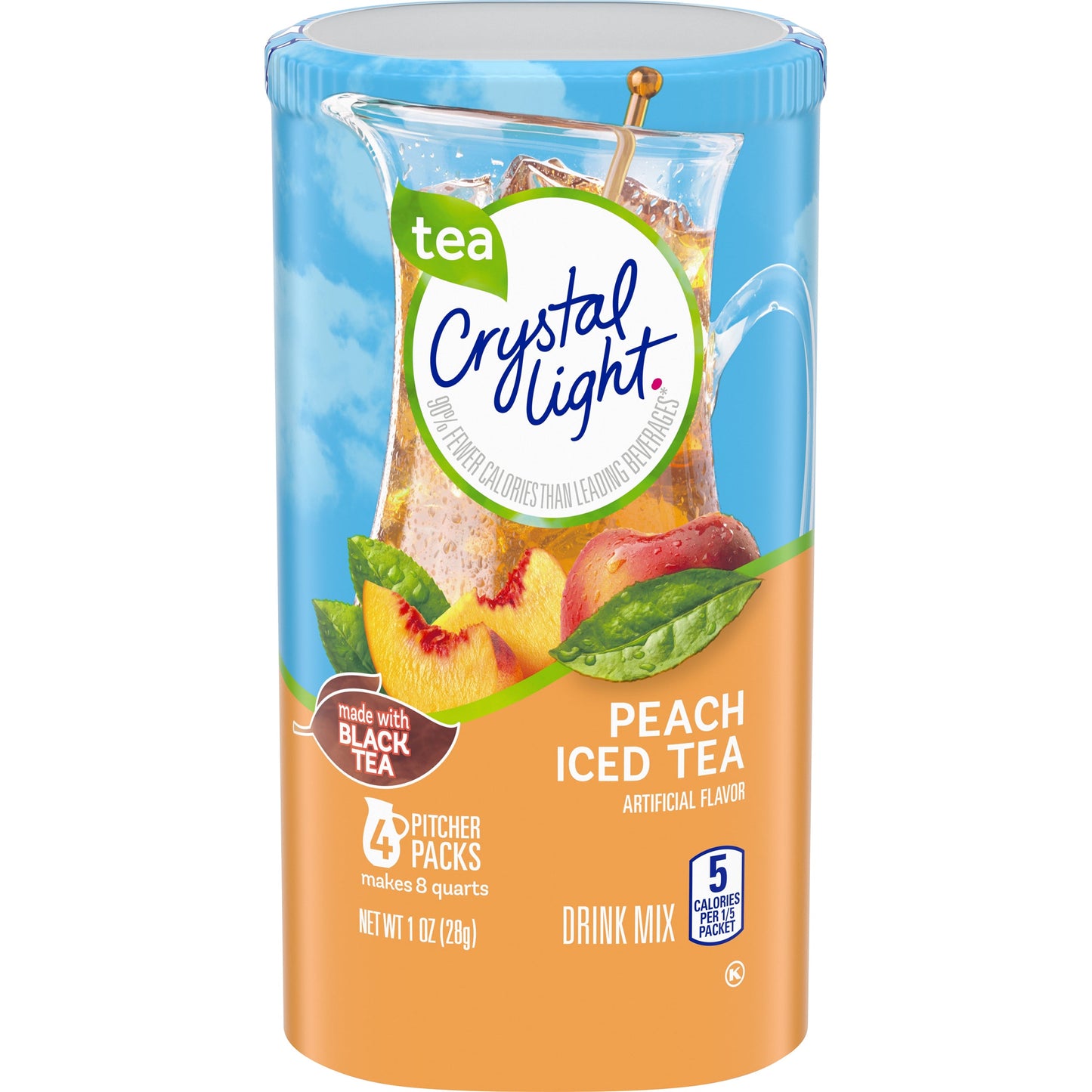 Crystal Light Crystal Light Tea Peach; 1 Ounces; 12 Per Case - High Mart Wholesale