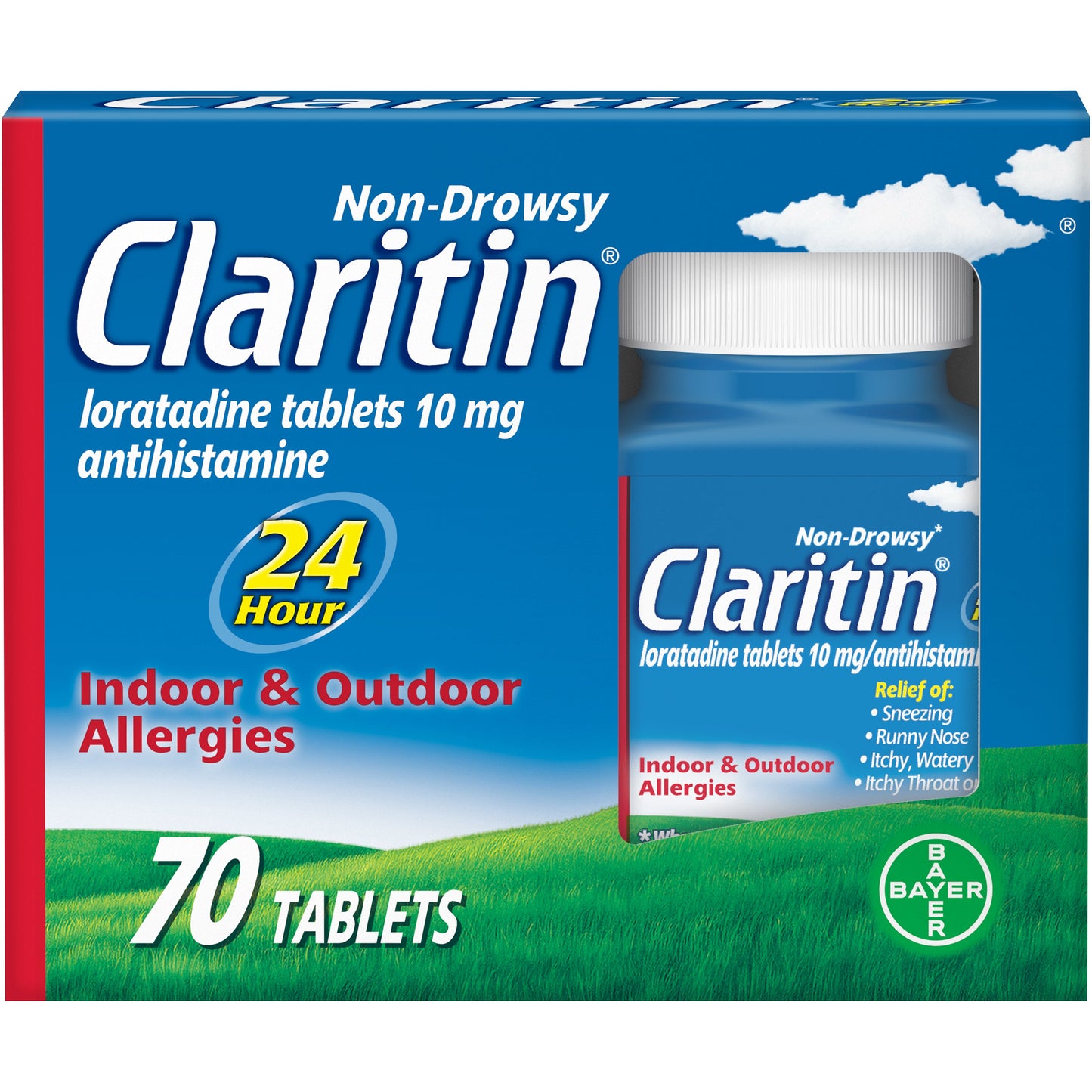 Claritin Tab Btl W/ Alt Eas 3Dz; 70 Piece; 3 Per Box; 12 Per Case