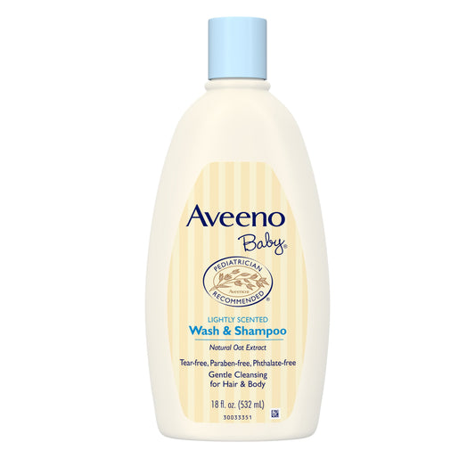 Aveeno Baby Body Wash And Shampoo; 18 Fluid Ounces; 3 Per Box; 4 Per Case - High Mart Wholesale