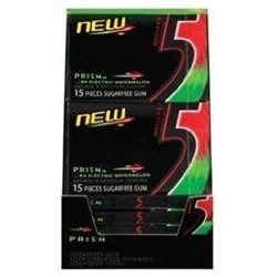 Five Prism Single Serve Gum; 15 Piece; 10 Per Box; 12 Per Case