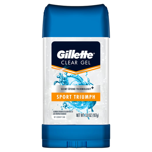 Gillette Deodorant Gel Triumph Sport; 3.8 Ounces; 3 Per Box; 4 Per Case - High Mart Wholesale