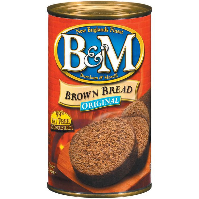 B&M Bread Brown Plain; 16 Ounces; 12 Per Case - High Mart Wholesale