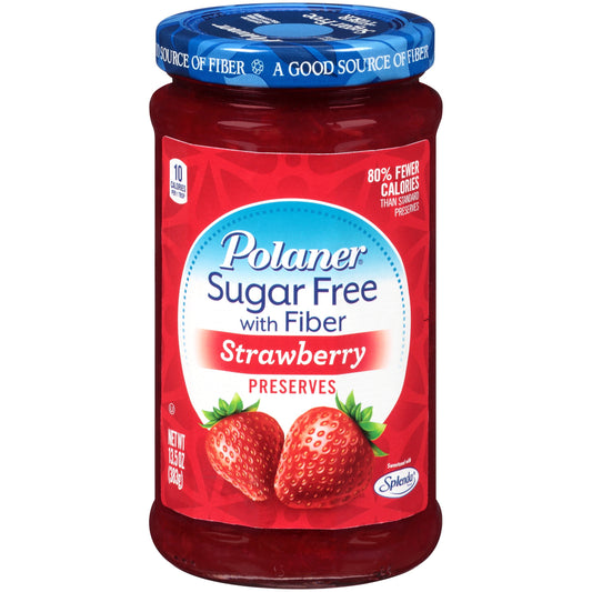 Polaner Sugar Free Strawberry Preserves; 13.5 Ounces; 12 Per Case - High Mart Wholesale