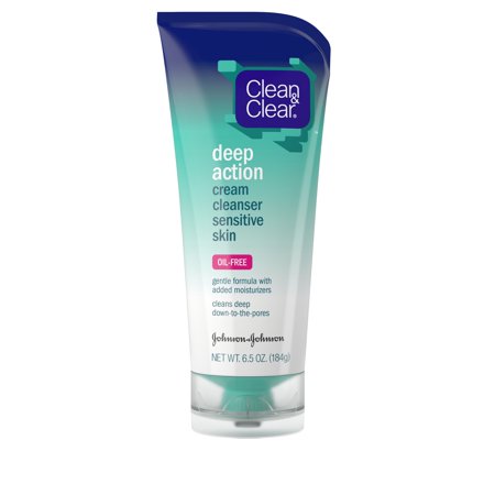 Clean & Clear Deep Action Cream Cleanser Sensitive Skin; 6.5 Ounces; 3 Per Box; 4 Per Case - High Mart Wholesale
