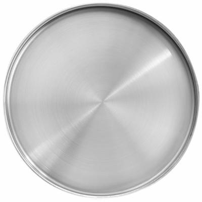 Front Of The House Plate Brushed Stainless Steel Soho; 4 Each; 1 Per Case - High Mart Wholesale