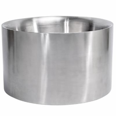 Front Of The House- Foh 15 1/2 Inches Round Brushed Stainless Steel Beverage Tub; 1 Each; 1 Per Case - High Mart Wholesale